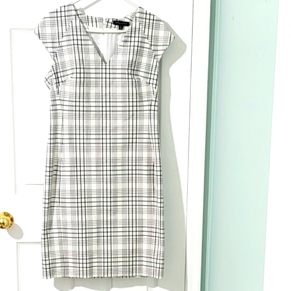 Banana Republic Petite Women's Structured Midi Dress Size 12